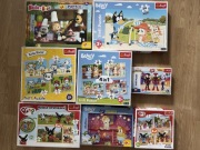 Puzzle 3+ mix Blue, Bing, Kicia Kocia, Spidey, Masza i Niedźwiedź