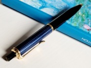 Pelikan Souverän K400 Black/Blue długopis Germany stan b. dobry lata 90.