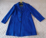 Dorothy Perkins płaszcz przejściowy niebieski flausz z wełną 42 - 44 XL-XXL