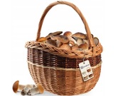 KOSZ WIKLINOWY KOSZYK NA GRZYBY ZAKUPY PIKNIK OWOCE Z WIKLINY DUŻY EKO