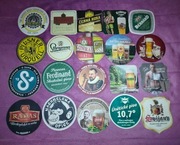 20 podkładek pod piwko Czechy  itp.Radas Krusovice Kutna Hora itp