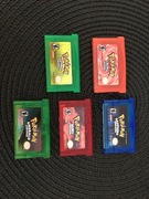 Karty konsoli z grami wideo GBA seria Pokemon  