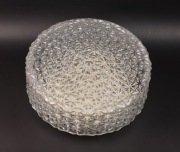 Bardzo duży plafon szklany okrągły - wzór kratownica - 