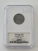 Moneta 5 Marek Getto w Łodzi Al 1943 stan XF15