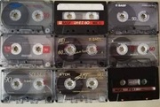 65 szt kaset c-60 c-90 TDK,MAXELL,SAMSUNG,SONY,AGFA,BASF