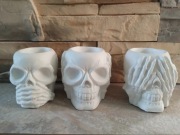 Doniczki z gipsu ceramicznego Halloween 