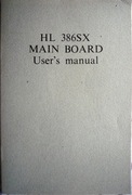 HL 386SX Main board User's manual