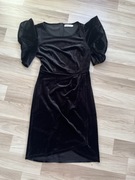 Elegancka sukienka koktajlowa s bbonlinedress welurowa sukienka wieczorowa