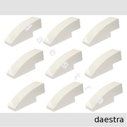 LEGO 50950 SKOS ZAOKRĄGLONY 3 x 1 biały - 9 szt