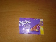 Milka czekolada z bakaliami puste opakowanie