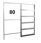 Kaseta STARK do drzwi przesuwnych chowana 80 cm LAGUNA + samodomykacz SLX