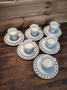 ~ Zestaw śniadaniowy trio filizanka Rosenthal Wirkkala vintage Ice 6 szt ~