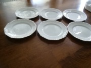 Rosenthal Germany  Biala Maria 6 talerzykow  szwedzki bufet 15,5cm 
