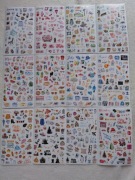 Zestaw naklejek 12 arkuszy Miesiące Rok do albumów, kalendarzy