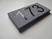 Numer na dom 20x10cm Marmur