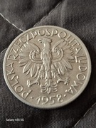 5 złotych 1958 Rybak Stan (bdb)