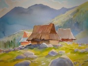 TATRY HALA(akwarela wykonanie)36X48CM