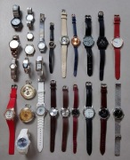 Licytacja od 1zł! Zestaw 26 Zegarków Różnych Marek-Do Naprawy lub Na Części