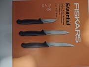FISKARS ESSENTIAL Zestaw 3 noży kuchennych 7cm 11 cm 12cm