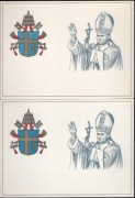 Watykan,Poste Vaticane,cp. 150 i 200 Lirów,datownik pierwszego dnia obiegu