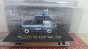 Fiat 126p Milicja  Kultowe Maluchy - Skala 1:43 nr. 8