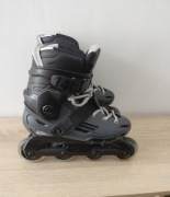 Rolki szare kauczukowe roz.37/38 wymiary opis do nauki jazdy