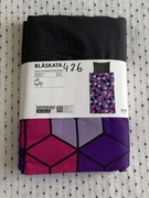 IKEA BLASKATA Poszwa na kołdrę  i poszewka fiolet/czarny 150x200/50x60 cm