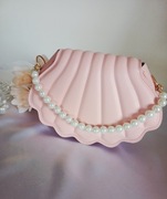 Torebka koktailowa - Różowa muszelka 