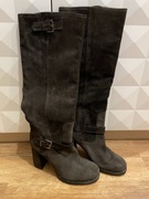 Quazi kozaki skórzane 38 do kolan