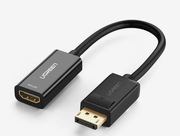 UGREEN MM137 Kabel DisplayPort (męski) - HDMI (żeński) FullHD 25cm