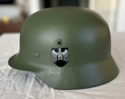 Oryginalny niemiecki hełm M35 - II Wojna Światowa