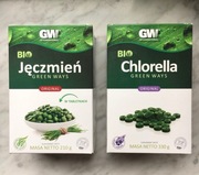 Bio jęczmień Bio Chlorella Tabletki Green Ways Detoks Oczyszczanie 