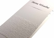 Menu weselne na ślub wesele tłoczone