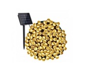 Lampki Solarne Świąteczne 200 LED 20m Zewnętrzne Ciepła Biel