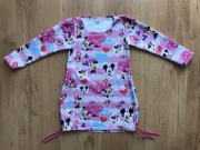 Sukienka z długim rękawem, tuba, tunika, różowa Myszka Miki,rozm. 116.