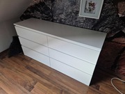 Komoda IKEA MALM z sześcioma szufladami biała