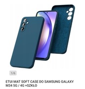 Etui Samsung galaxy M34 5G/4G plus szkło 