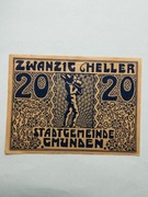 Sprzedam banknot Austria Notgeld 20 heller Gmunden 1920r. stan bardzo dobry