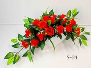 Kompozycje kwiatowe,  na cmentarz, na grób, serce, stroik
