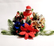 Stroik Dekoracja na stół Świeca sojowa Bałwanek Prezent