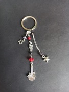 Brelok gitara nuty rockstar czerwony