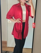 Zapinany czerwony sweter