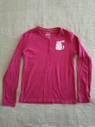 Różowa bluzka z długim rękawem kot Pepperts 146 - 152 jak nowa