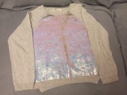 Cekinowy sweterek 122-128