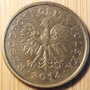 5 groszy 2014 MW (rzadka) 5 gr 2014 MW  (emisja: 15 mln) (V) 