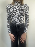 Body w panterkę, odkryte plecy, dopasowane rozm. L Miss Selfridge