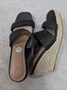 Nowe czarne beżowe buty sandały klapki espadryle na koturnie New Look 37