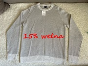 Sweter męski, 15% wełna, Next r. L, nowy