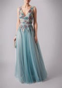 Mascara Maxi Suknia Sukienka Haft 34 XS