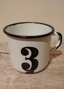 Stary kubek Huta Silesia emalia vintage decor 